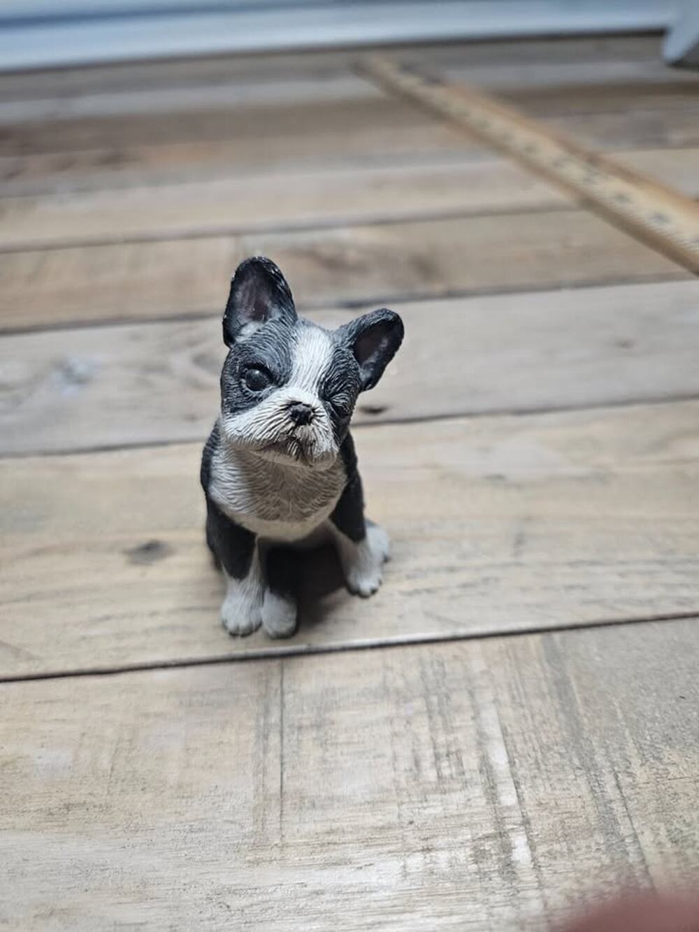 Boston Terrier "winking" figurine